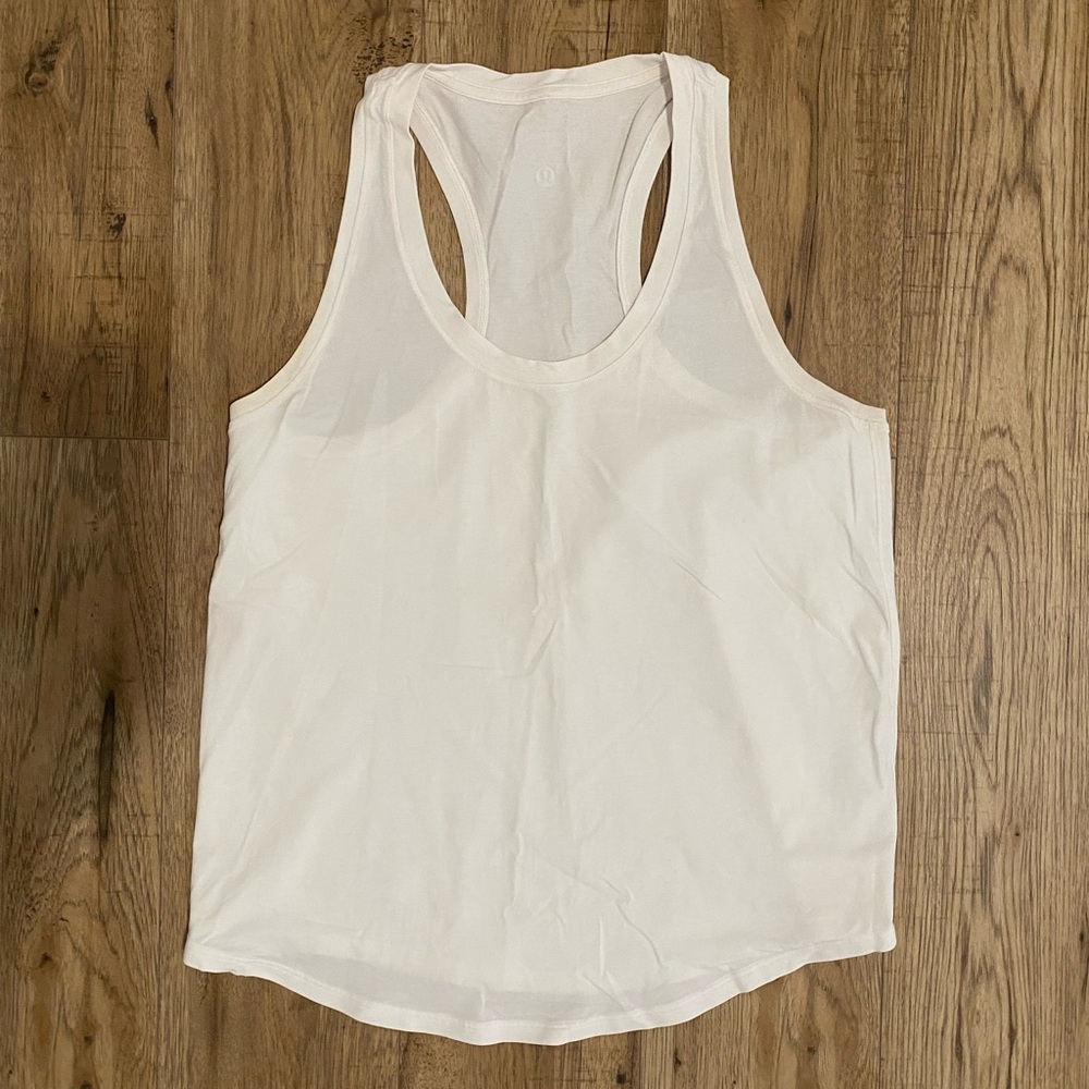 Lululemon tank, white, size 8.